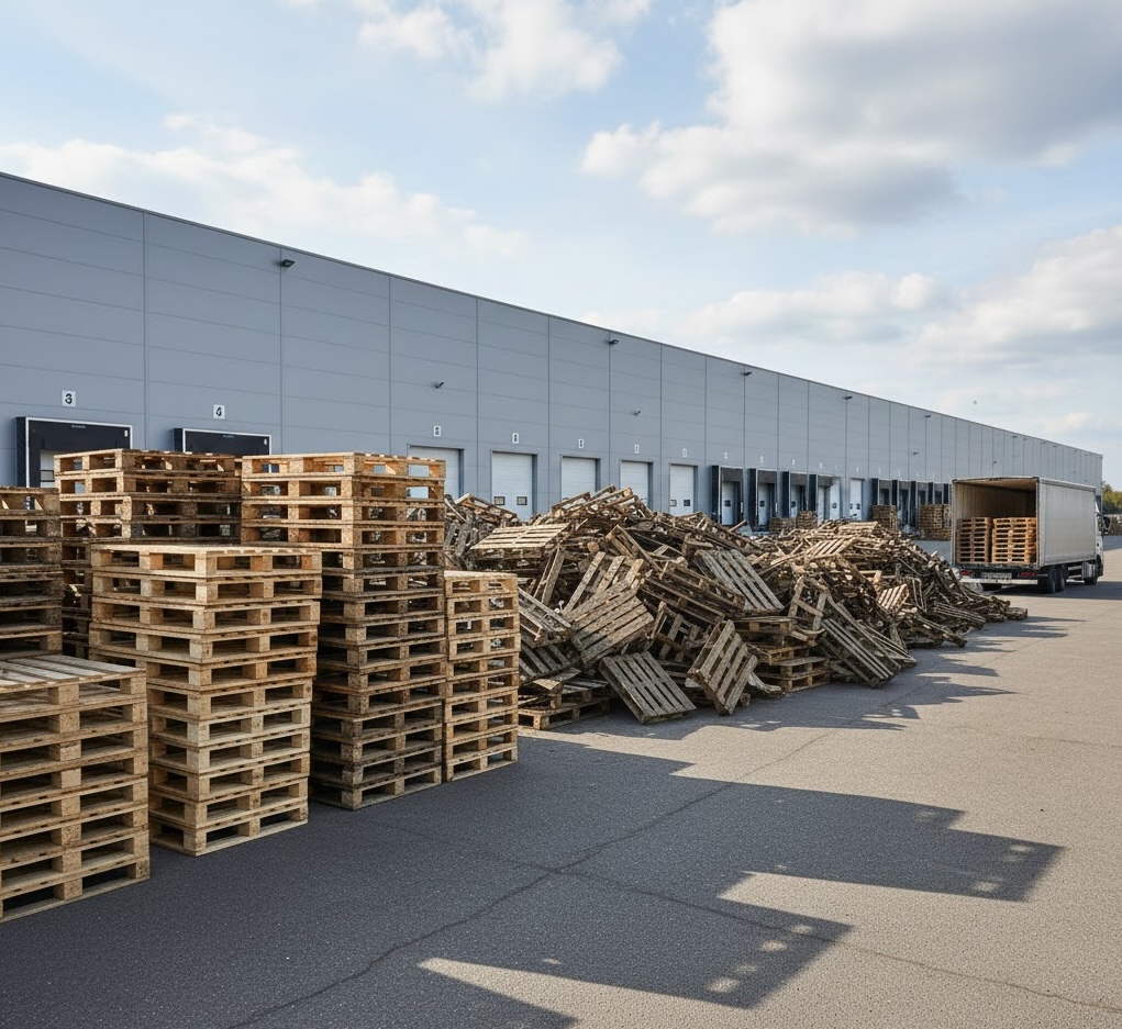 Block-style heavy-duty pallets