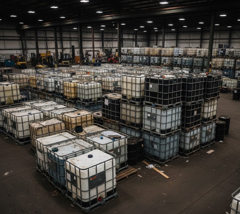 Industrial IBC totes for chemical storage